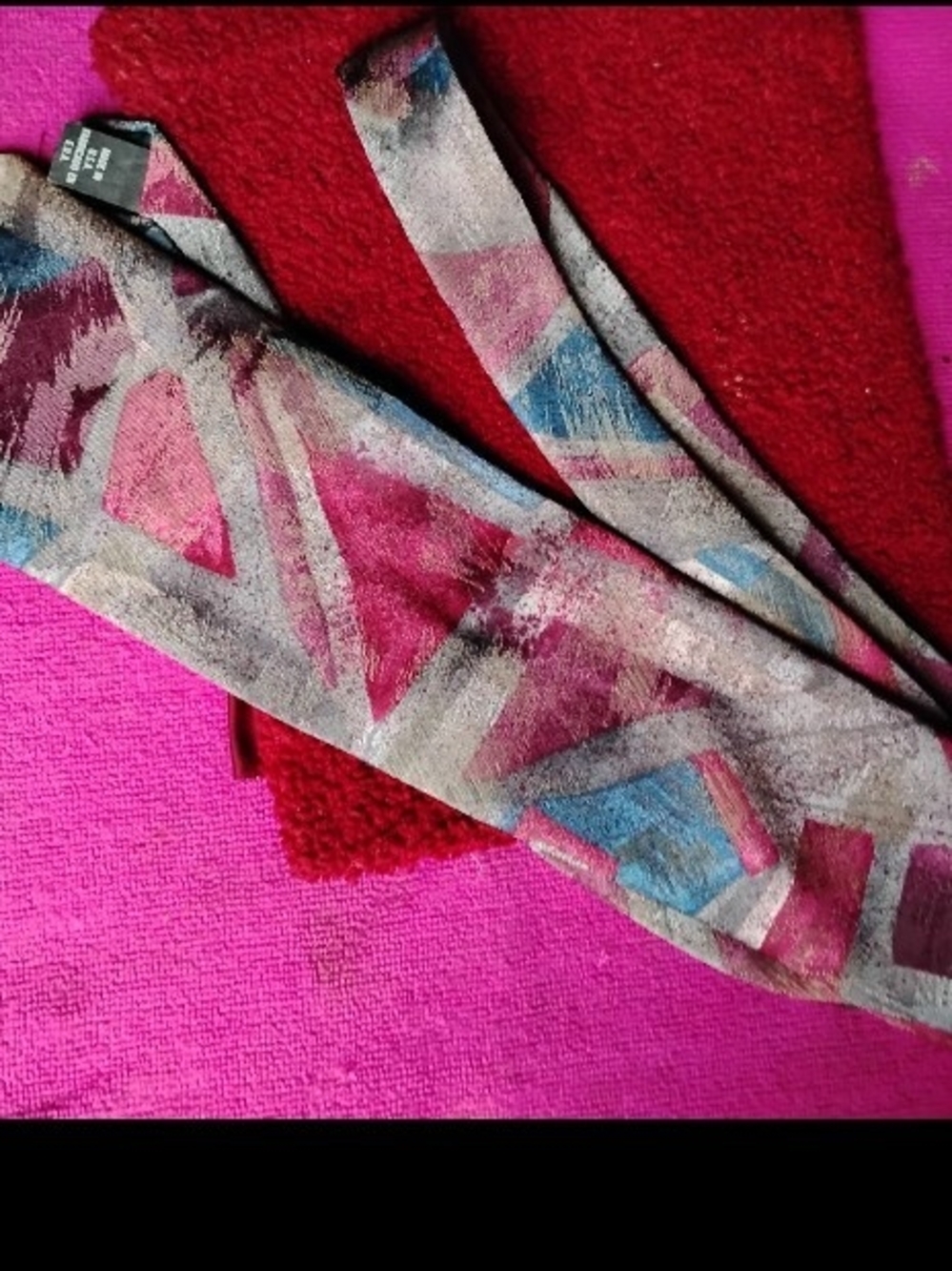 Puritan Geometric Accent Pillow Cover in Pink, Blue, Gray
